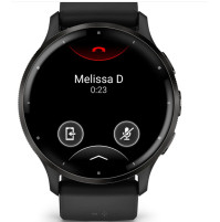 Venu 3 - Slate stainless steel bezel with black case and silicone band - 010-02784-01 - Garmin